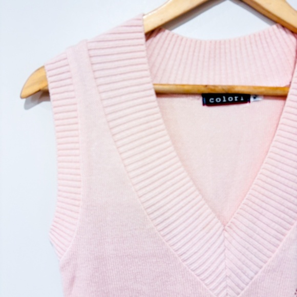 COLORI Pink and blue tank top - Picture 2 of 7